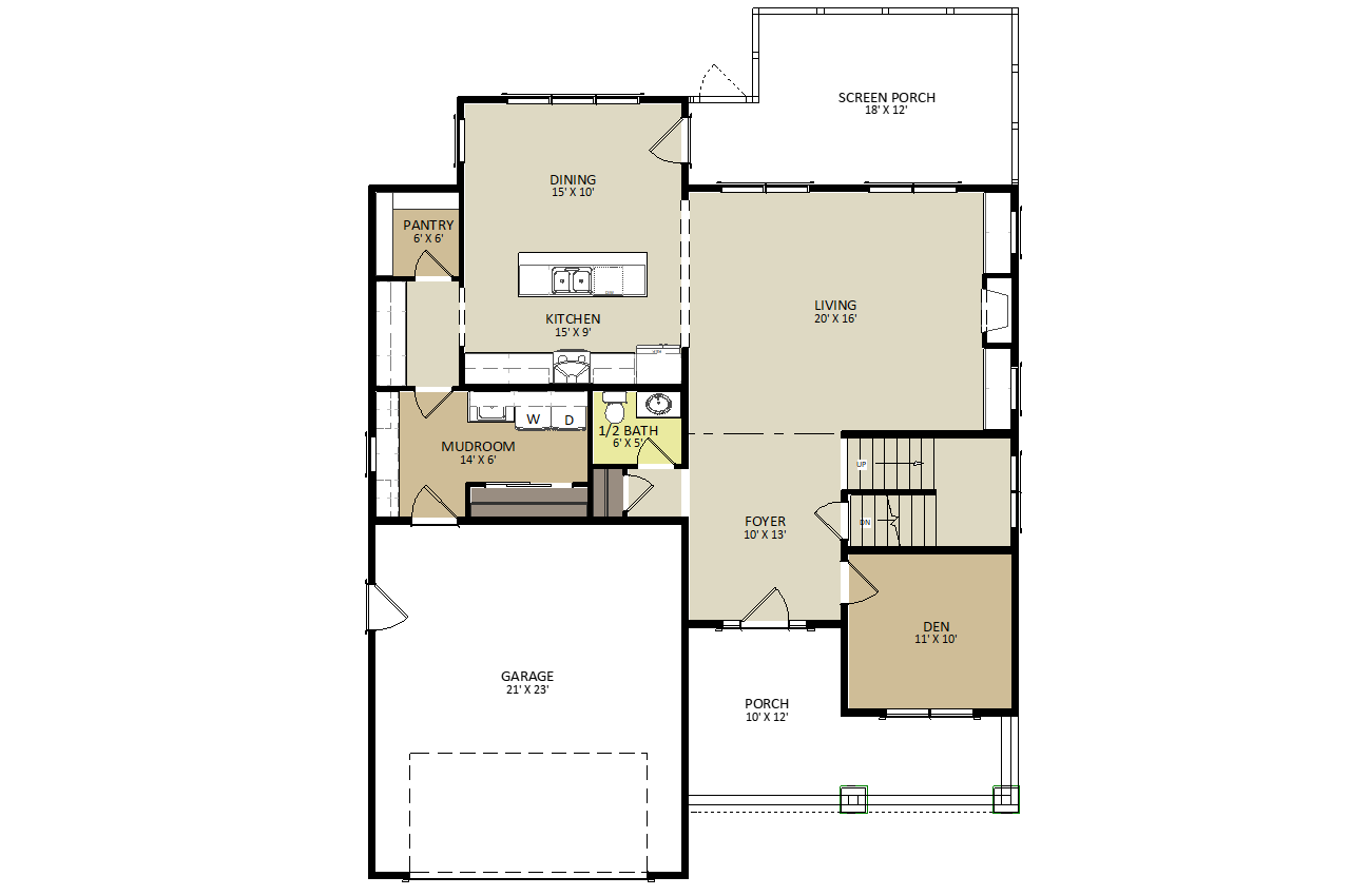 Arlington First Floor Floor Plan